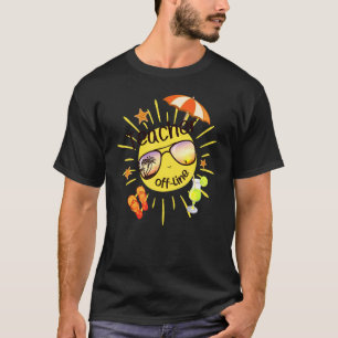 Camiseta Professora fora de serviço Sunglass Beach