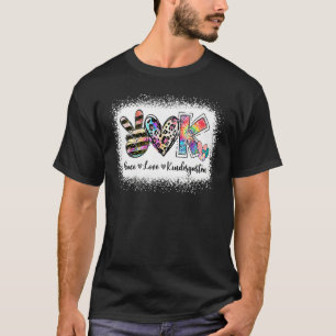 Camiseta Professora Grau Paz Amor Team Kindergarten