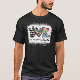 Camiseta Professora Grau Paz Amor Team Kindergarten
