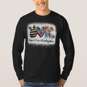 Camiseta Professora Grau Paz Amor Team Kindergarten