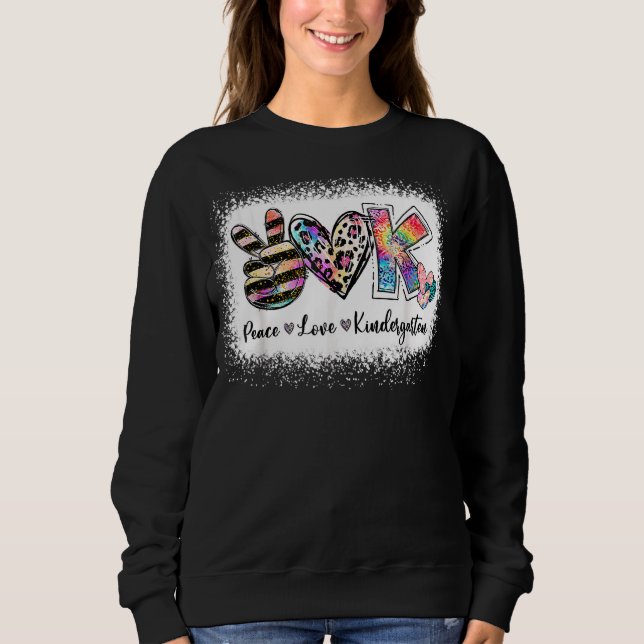 Camiseta Professora Grau Paz Amor Team Kindergarten (Frente)