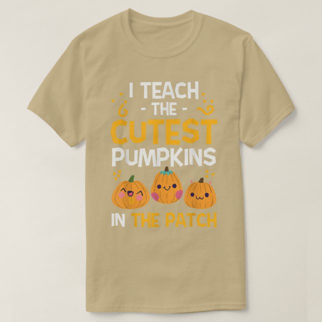 Camiseta Professora Halloween Professora do Jardim Infantil (Frente do Design)