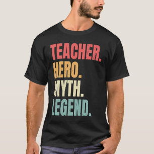 Camiseta Professora Hero Mito Lenda Melhor Professora de Em