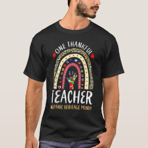 Camiseta Professora Hispânica Herança Países Um Mês Que