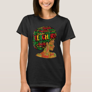 Camiseta Professora História Negra Rainha Melanina Afro-Afr