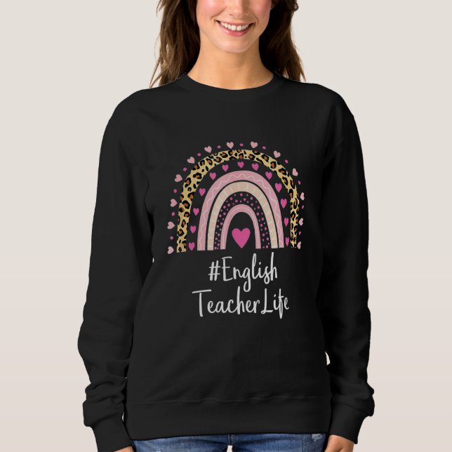 Camiseta Professora Inglesa Professora Vida Leopardo Impres (Frente)