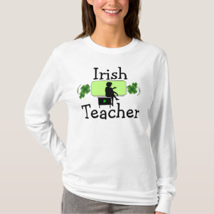 Camiseta Professora Irlandesa De Longa Folga Meninas T-Shir