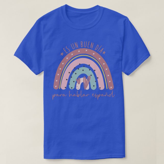 Camiseta Professora latina bilíngue de Maestra (Frente do Design)
