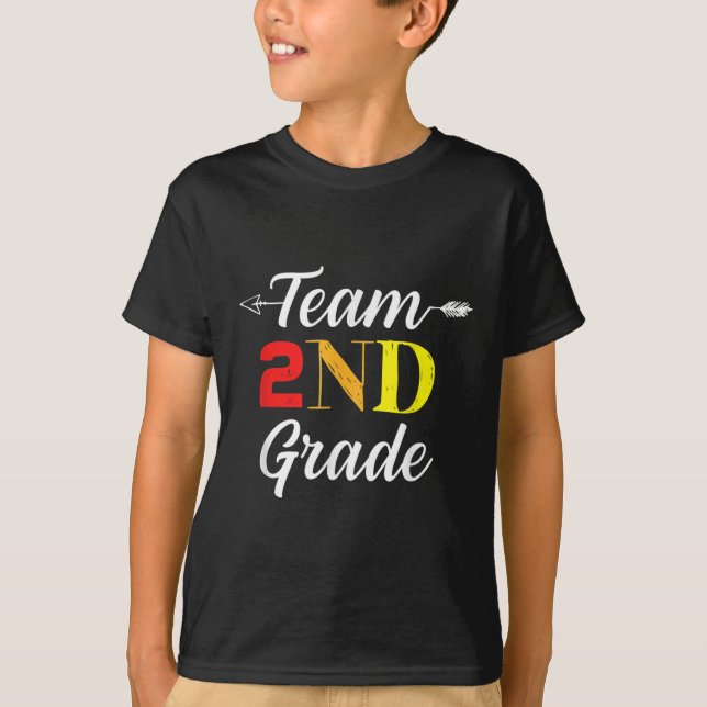 Camiseta Professora Legal De Grau De segundo Da Equipe De V (Frente)