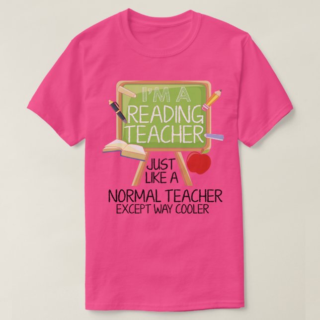 Camiseta Professora Lendo (Frente do Design)