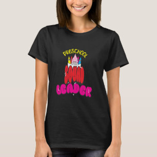 Camiseta Professora Líder Da Esquadra De Pré-Escolas De Vol