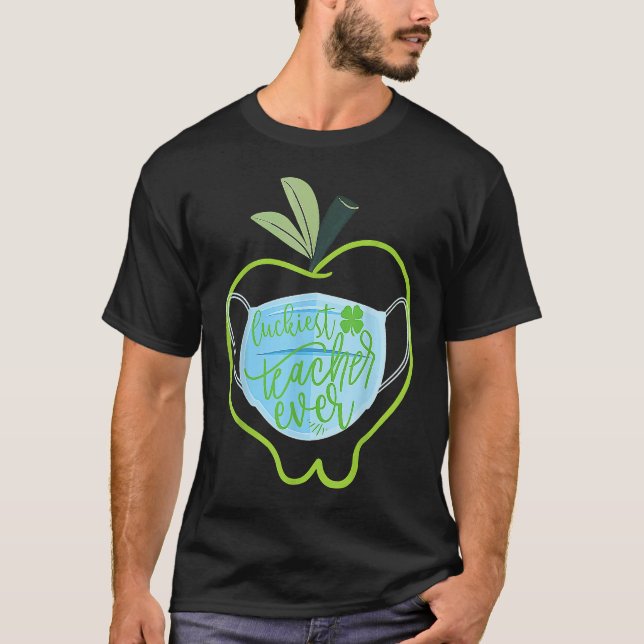 Camiseta Professora mais sortuda de São Patrício Fa (Frente)