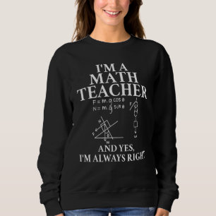 Camiseta Professora Matemática de Matemática de Citação de
