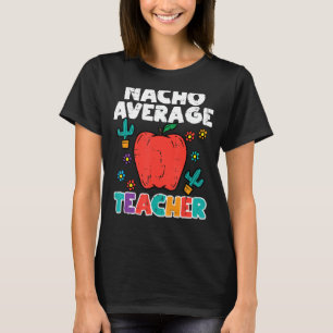 Camiseta Professora Média Nacho Apple Cinco De Mayo Profess