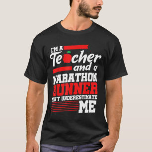 Camiseta Professora Meia Maratona Engraçado Primeiro R