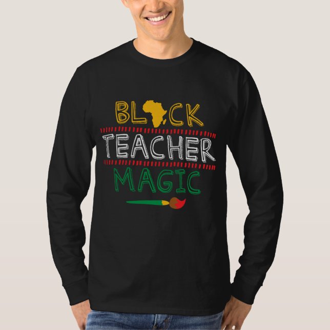Camiseta Professora Negra África Magica Arte Legal História (Frente)