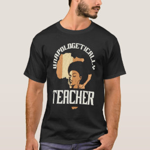 Camiseta Professora Negra Afro Retro Mês da História Negra