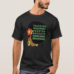 Camiseta Professora Negra Cabelo Afro Melanina Mulheres Sis