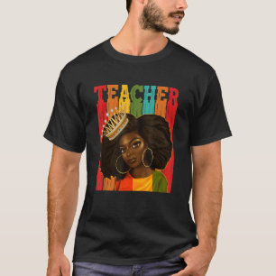 Camiseta Professora negra depois de tramar o preto