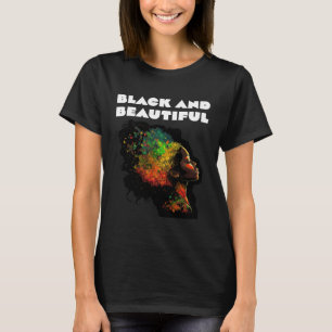 Camiseta Professora negra e bonita História negra Mo