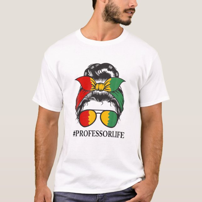Camiseta Professora Negra História Negra Mês Presente I Chá (Frente)