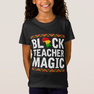 Camiseta Professora Negra Magia História Negra Africana-Ame