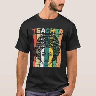 Camiseta Professora Negra Magic Melanin Cora História Negra