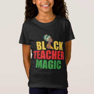Camiseta Professora Negra Mágica Negra Americana Melanina N