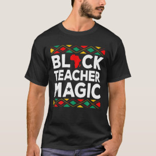 Camiseta Professora Negra Orgulho de Professores Magos Hist