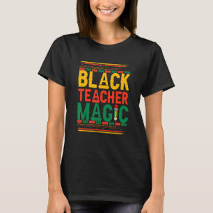 Camiseta Professora Negra Professora Mágica Homens Mulheres