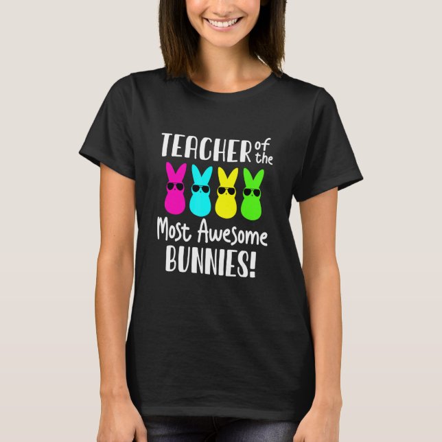 Camiseta Professora no felz pascoa Mulheres Páscoas Profess (Frente)
