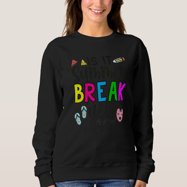 Camiseta Professora No Final Do Ano É Professora De Break D (Frente)