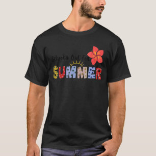 Camiseta Professora no final do ano está fora no verão no ú