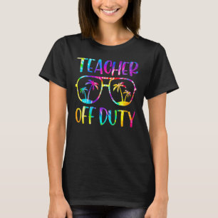Camiseta Professora No Verão Do Último Dia Do Colégio Tie D