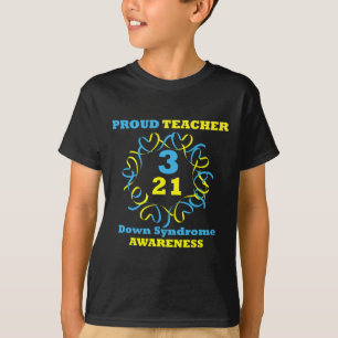 Camiseta Professora Orgulhosa Da Síndrome de Down