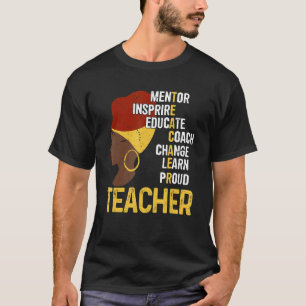 Camiseta Professora Orgulhosa Ensino de Instrutores de Ment