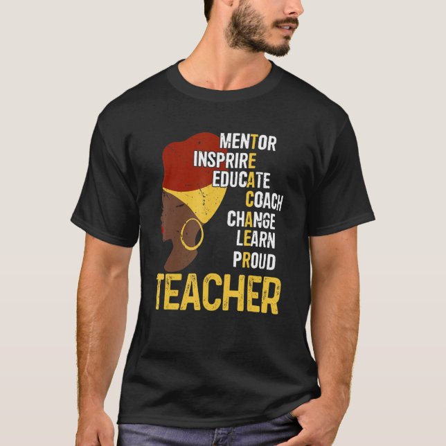 Camiseta Professora Orgulhosa Ensino de Instrutores de Ment (Frente)