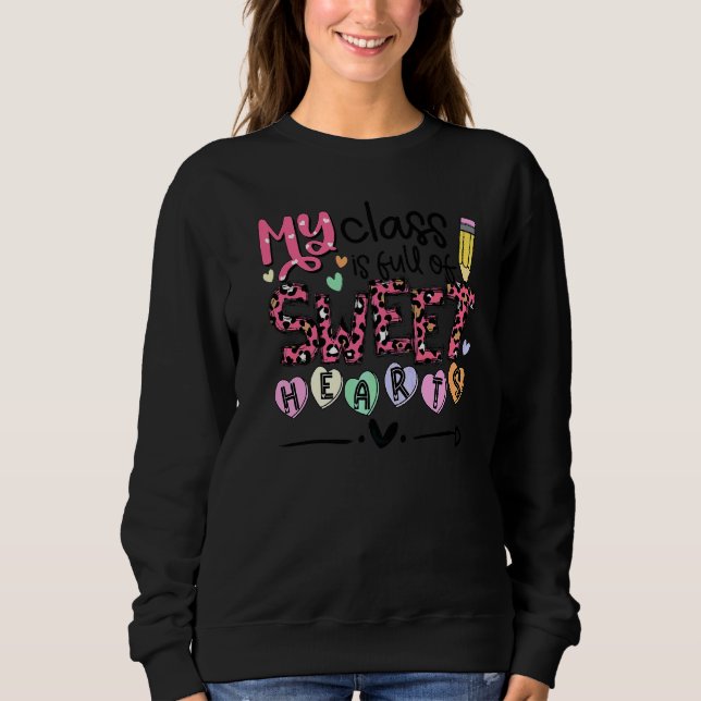 Camiseta Professora Para Mulheres Minha Classe É Cheio De D (Frente)