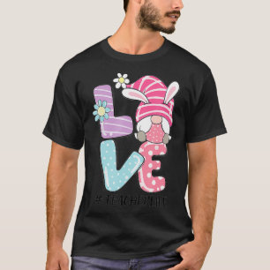 Camiseta Professora Páscoa de vida Gnomo Bunny Adora Pásc