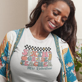 Camiseta Professora Personalizada do Grau 6