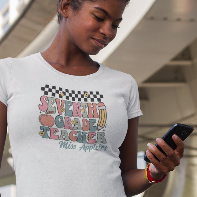 Camiseta Professora Personalizada do Grau 7 (Criador carregado)