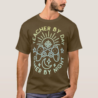 Camiseta Professora Por Jogador De Dia Por Design De Descon