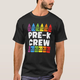 Camiseta Professora Pré-Escolar Tripulante Pré-K De Volta À