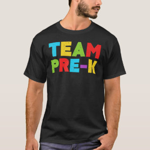 Camiseta Professora Pré-K Da Equipe De Volta À Escola