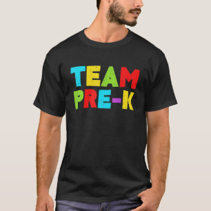 Camiseta Professora Pré-K Da Equipe De Volta À Escola