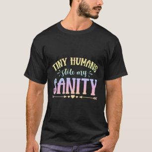 Camiseta Professora Pré-K, Tiny Hus Roubou O Meu Cuidado Sa