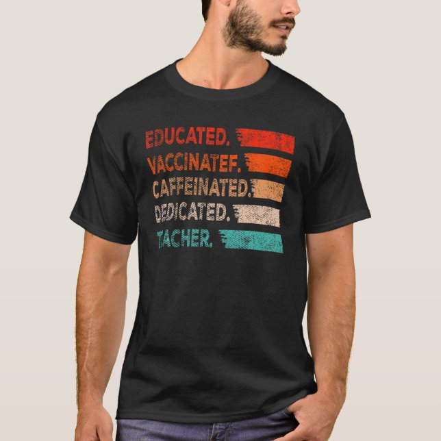 Camiseta Professora Presente Educada, Dedagem Cafeinada Vac (Frente)