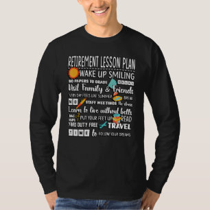 Camiseta Professora Reformada Plano de Lição Aposentada Pro