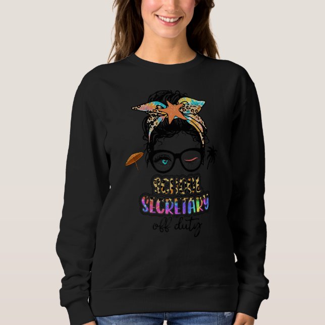Camiseta Professora Relaxe Primavera Beach Off Duty School  (Frente)