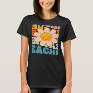 Camiseta Professora Retro Daisy Colorful Professora De Volt